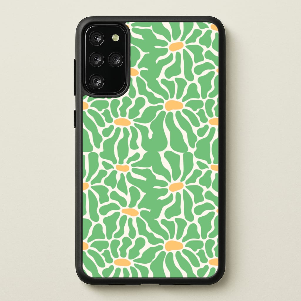 Green Flowers - Summer - Summer Phone Case for Galaxy S20 Plus