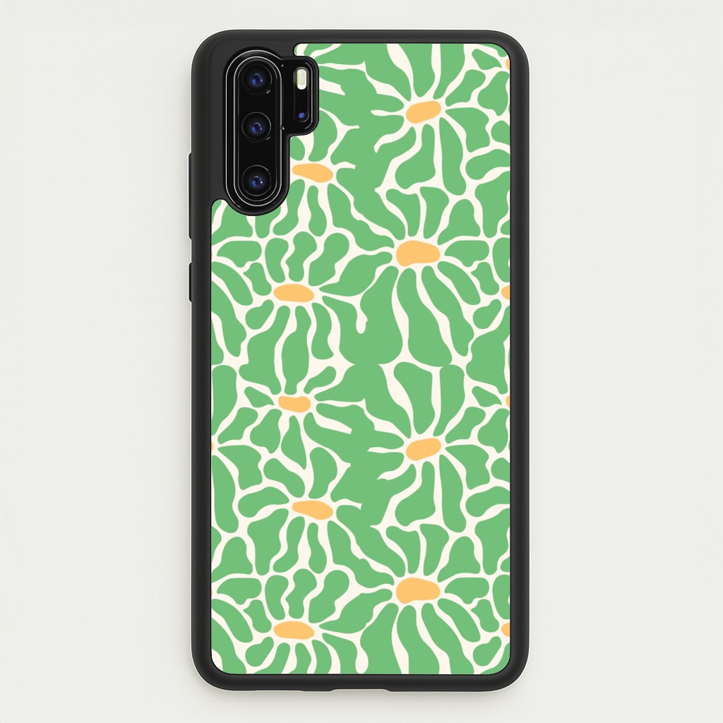 Green Flowers - Summer - Summer Phone Case for Huawei P30 Pro
