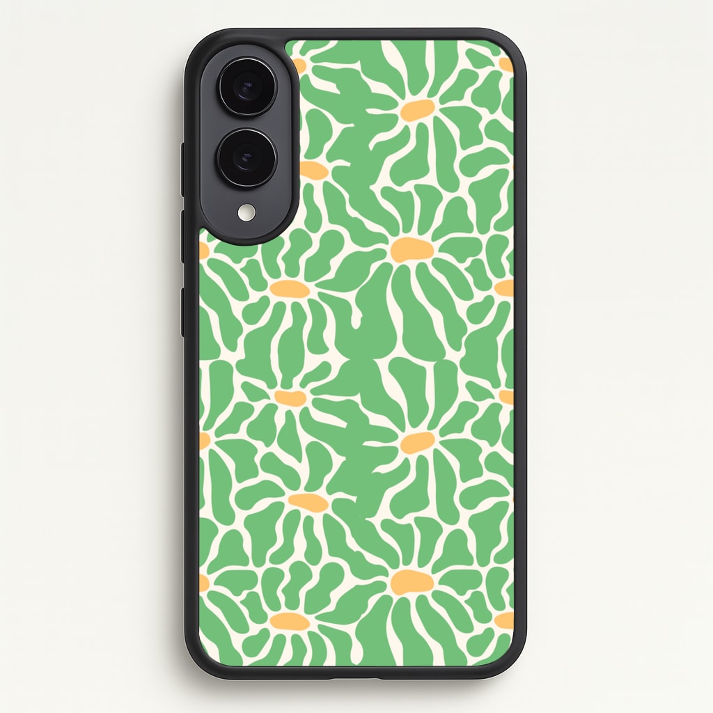 Green Flowers - Summer - Summer Phone Case for Galaxy S25 Edge