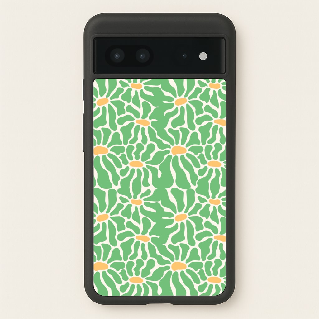 Green Flowers - Summer - Summer Phone Case for Google Pixel 7
