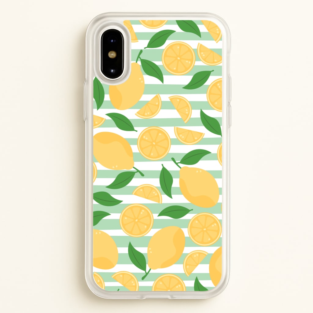 Lemons Pattern - Summer - Summer Phone Case for iPhone X / XS