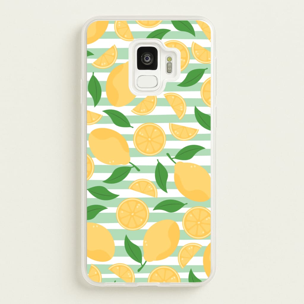 Lemons Pattern - Summer - Summer Phone Case for Galaxy S9