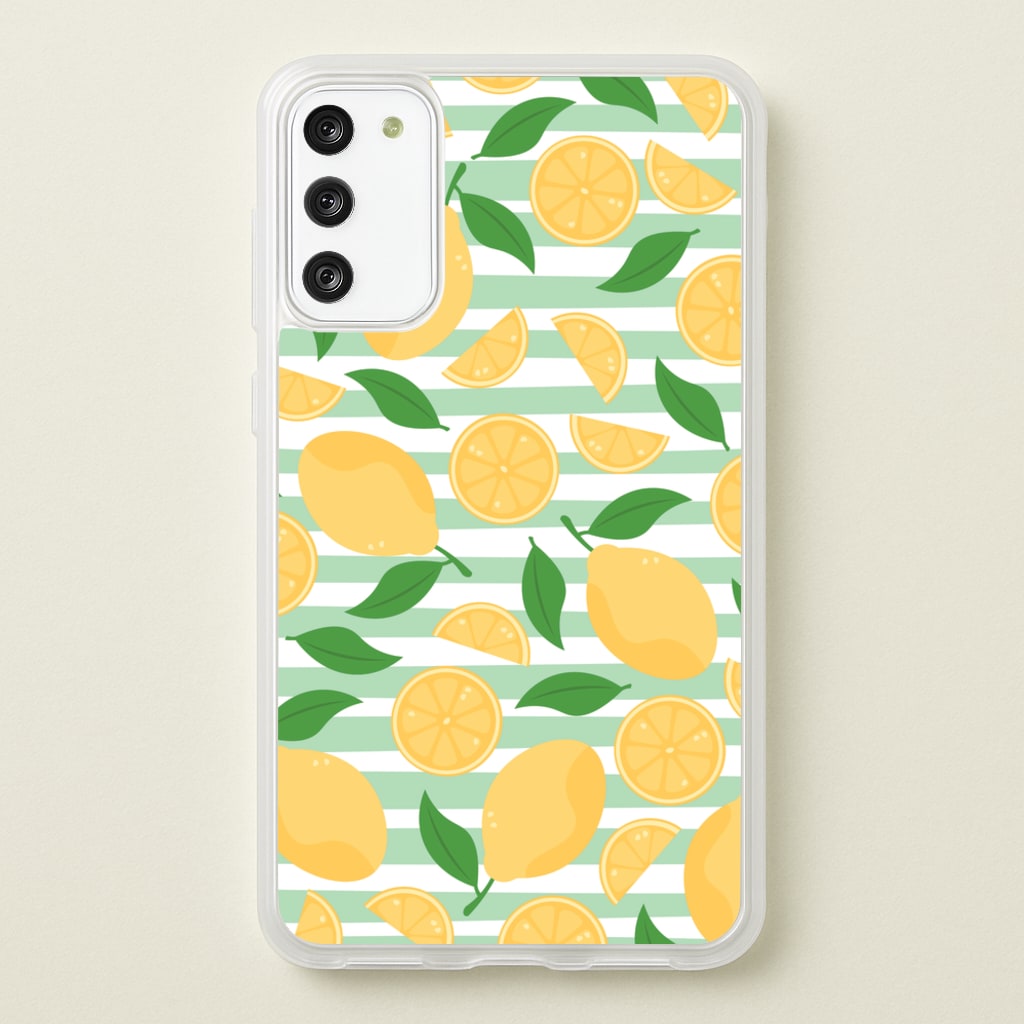 Lemons Pattern - Summer - Summer Phone Case for Galaxy S20FE