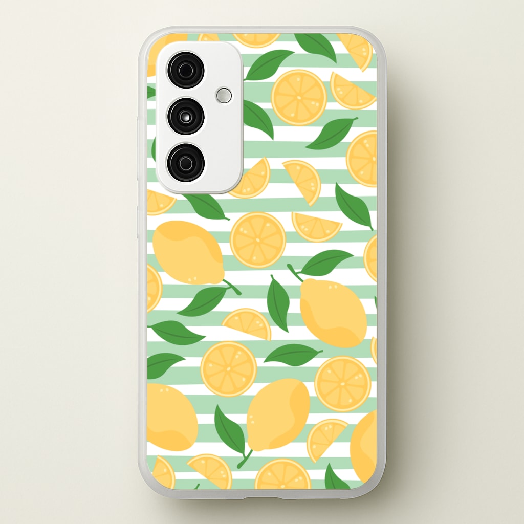 Lemons Pattern - Summer - Summer Phone Case for Galaxy A35