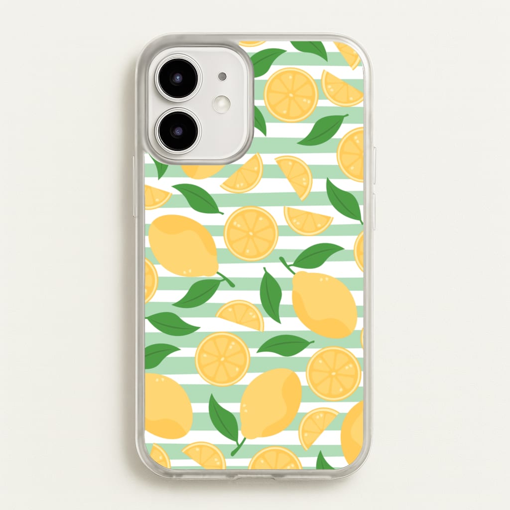 Lemons Pattern - Summer - Summer Phone Case for iPhone 12 / 12 Pro