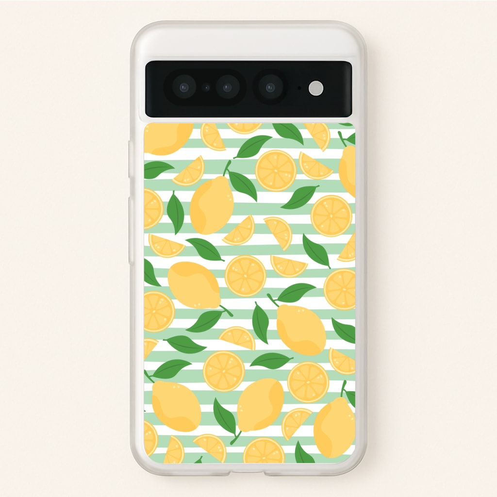 Lemons Pattern - Summer - Summer Phone Case for Google Pixel 7 Pro