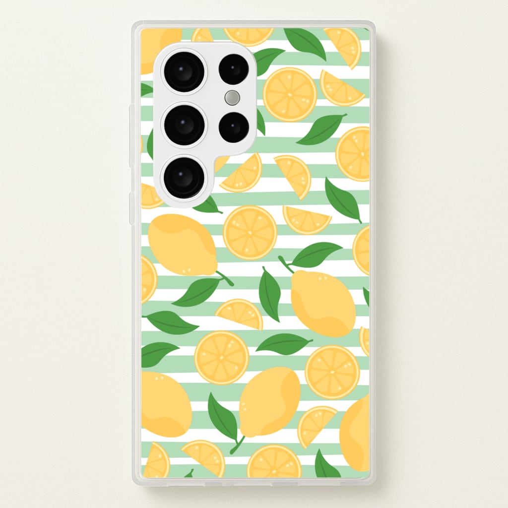 Lemons Pattern - Summer - Summer Phone Case for Galaxy S24 Ultra
