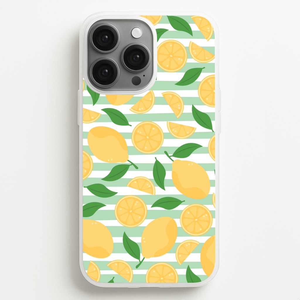 Lemons Pattern - Summer - Summer Phone Case for iPhone 13 Pro Max