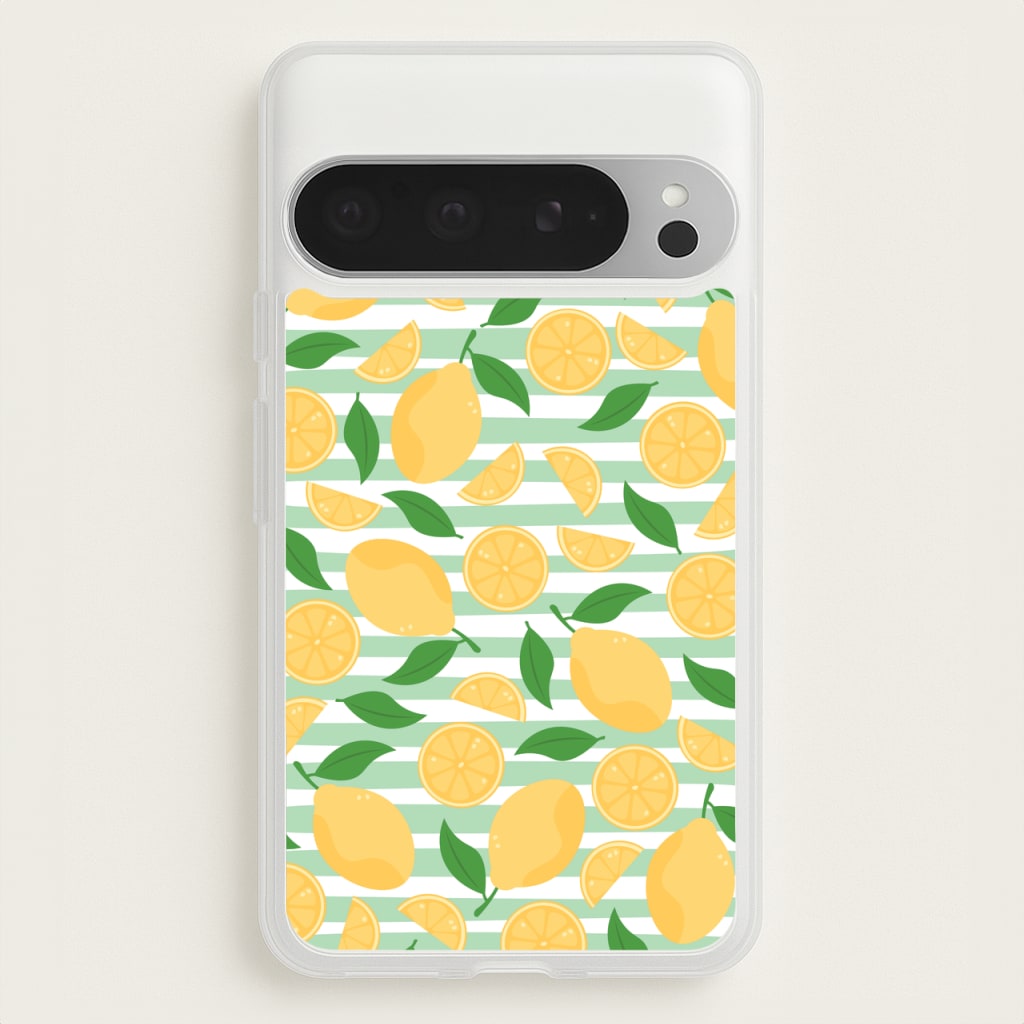 Lemons Pattern - Summer - Summer Phone Case for Google Pixel 9 Pro XL