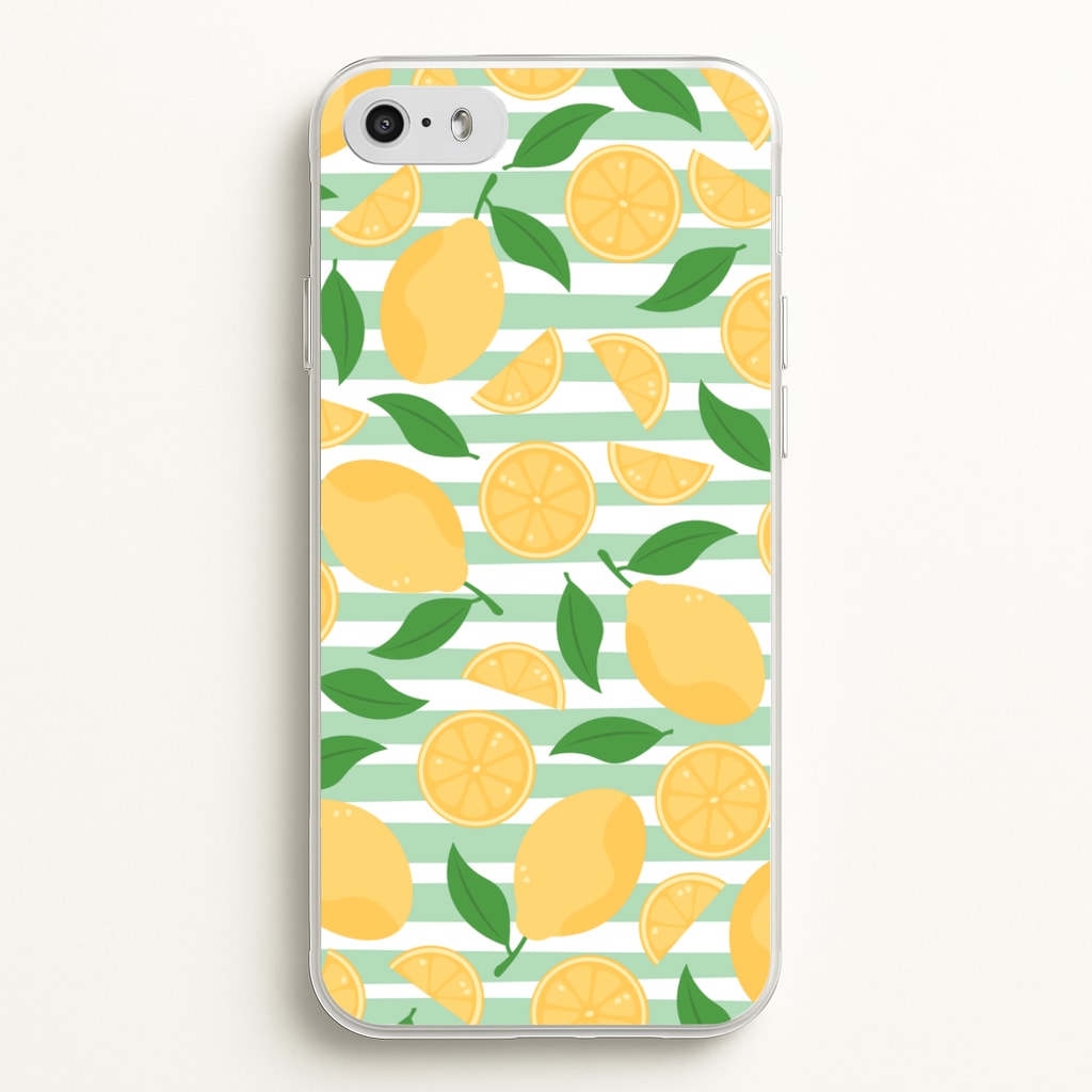 Lemons Pattern - Summer - Summer Phone Case for iPhone 5 / 5s / SE 2016