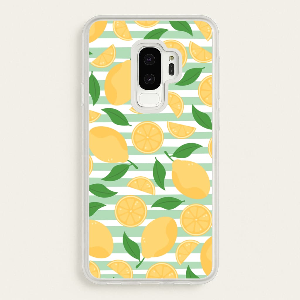Lemons Pattern - Summer - Summer Phone Case for Galaxy S9 Plus