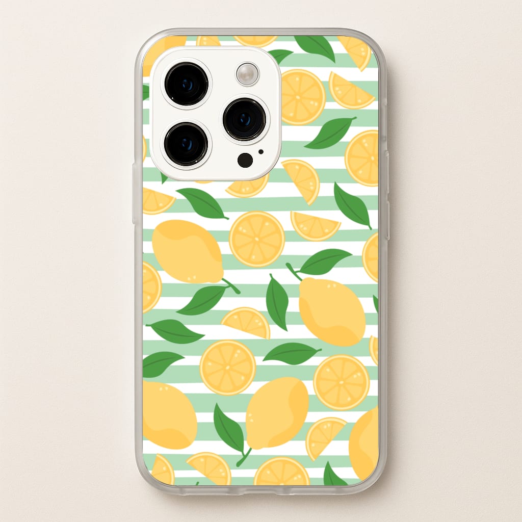 Lemons Pattern - Summer - Summer Phone Case for iPhone 14 Pro Max
