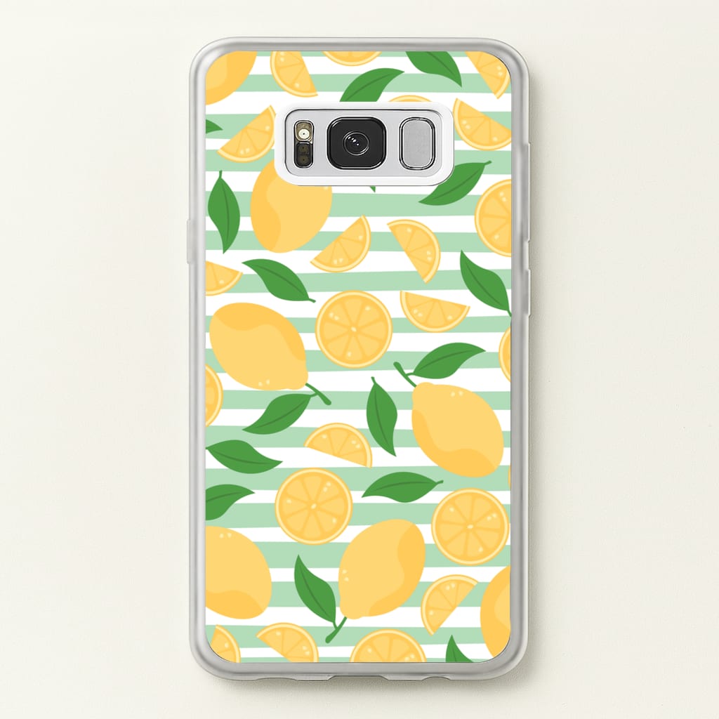Lemons Pattern - Summer - Summer Phone Case for Galaxy S8