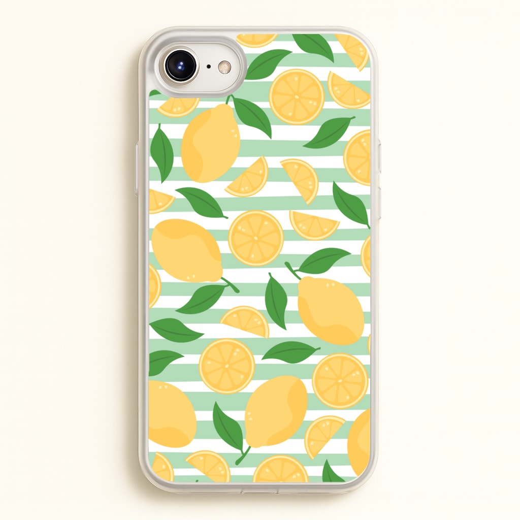 Lemons Pattern - Summer - Summer Phone Case for iPhone 6 Plus / 7 Plus / 8 Plus