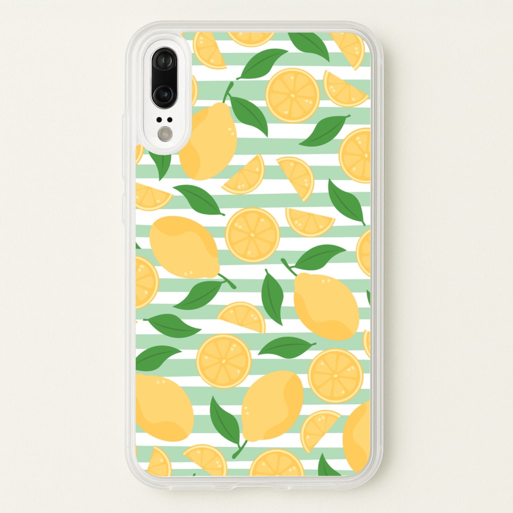 Lemons Pattern - Summer - Summer Phone Case for Huawei P20