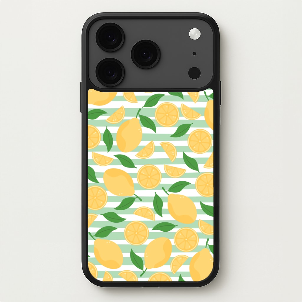 Lemons Pattern - Summer Phone Case for iPhone 17 Pro