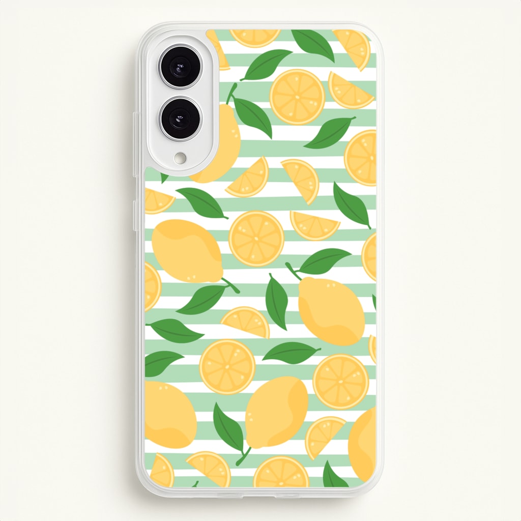 Lemons Pattern - Summer - Summer Phone Case for Galaxy S25 Edge