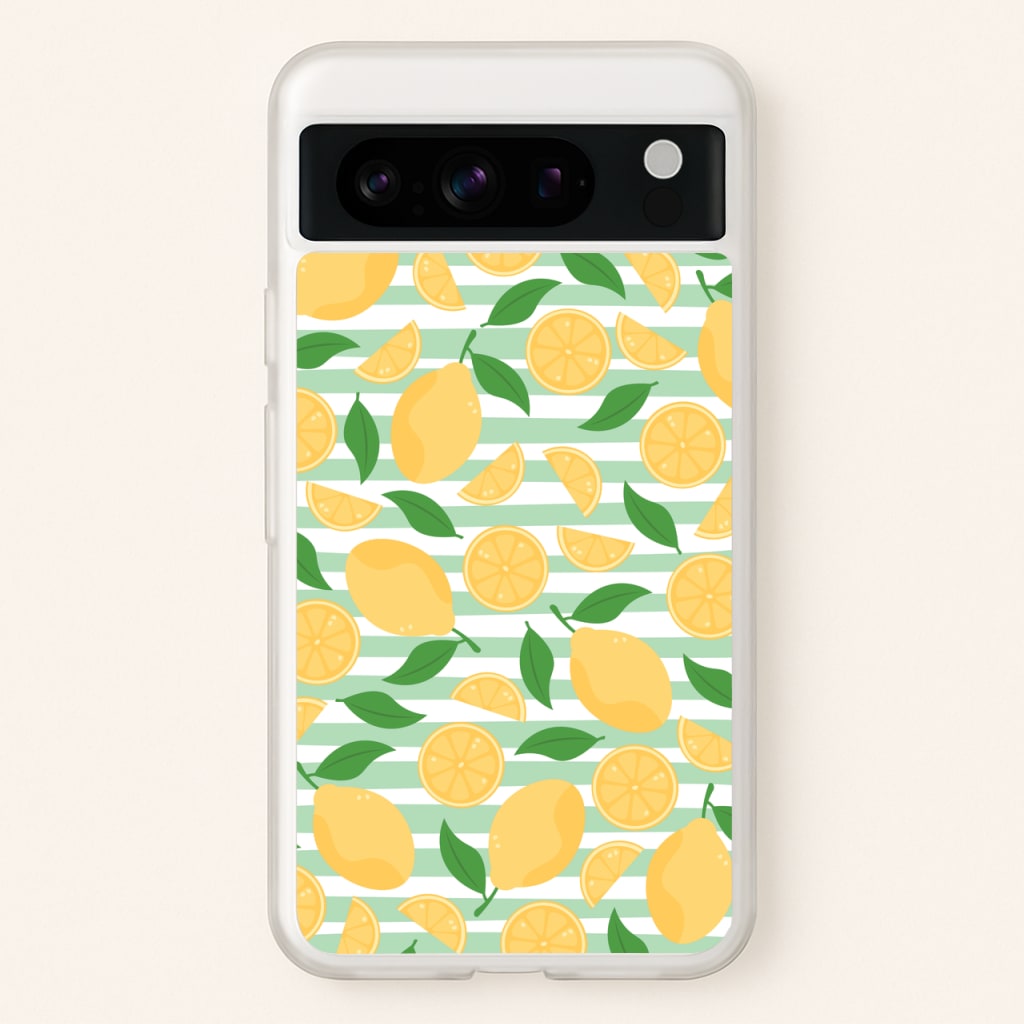 Lemons Pattern - Summer - Summer Phone Case for Google Pixel 8 Pro