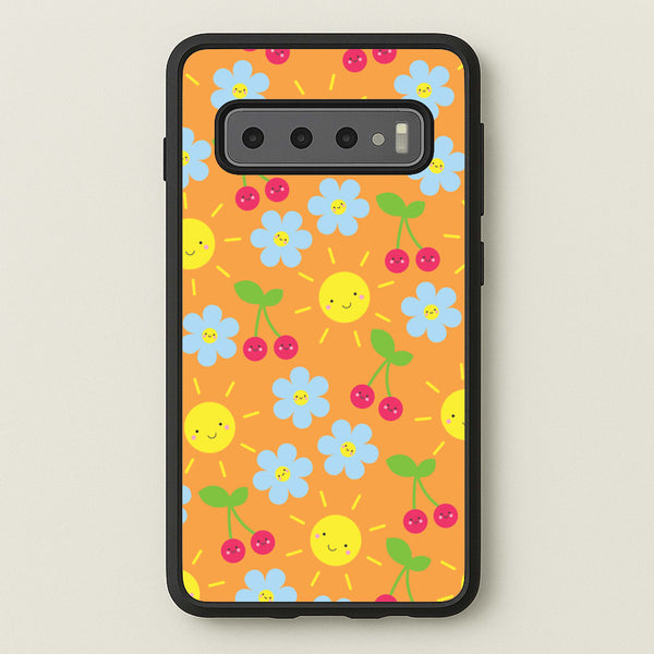 Vibey Pattern - Summer - Summer Phone Case for Galaxy S10 Plus