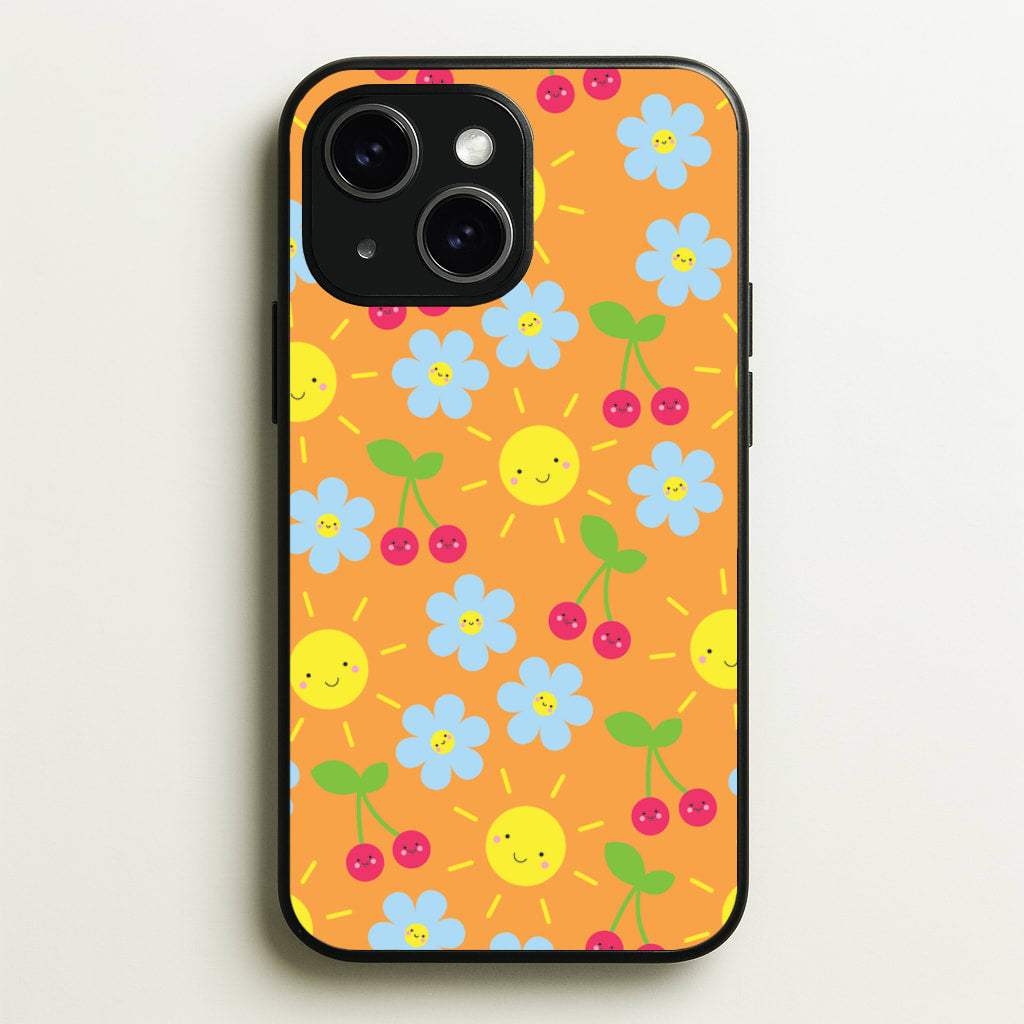 Vibey Pattern - Summer - Summer Phone Case for iPhone 15