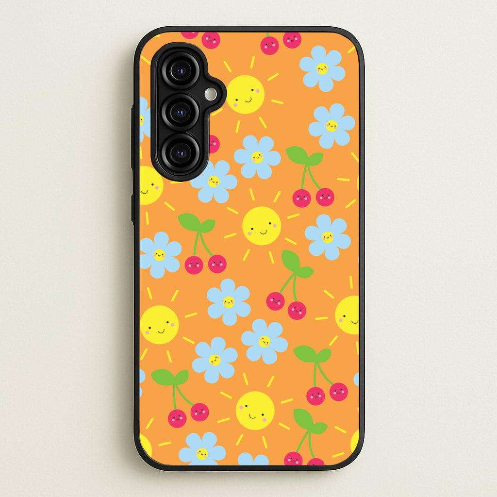 Vibey Pattern - Summer - Summer Phone Case for Galaxy A54