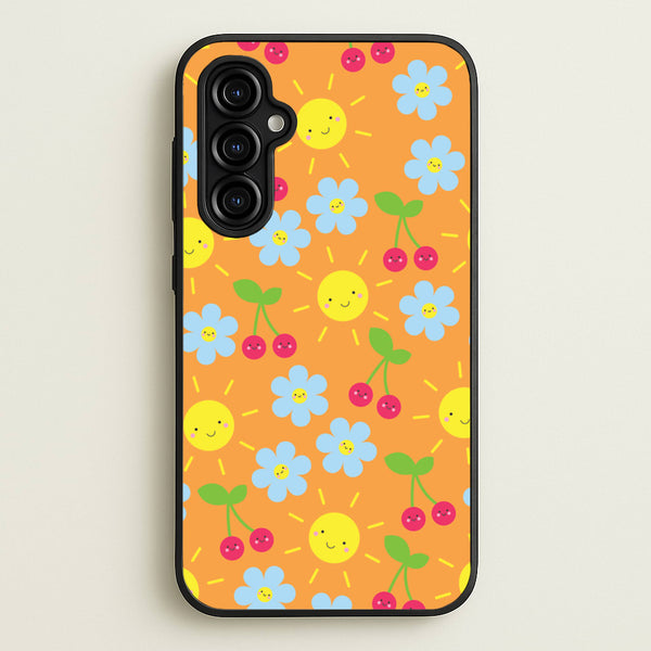 Vibey Pattern - Summer - Summer Phone Case for Galaxy A54