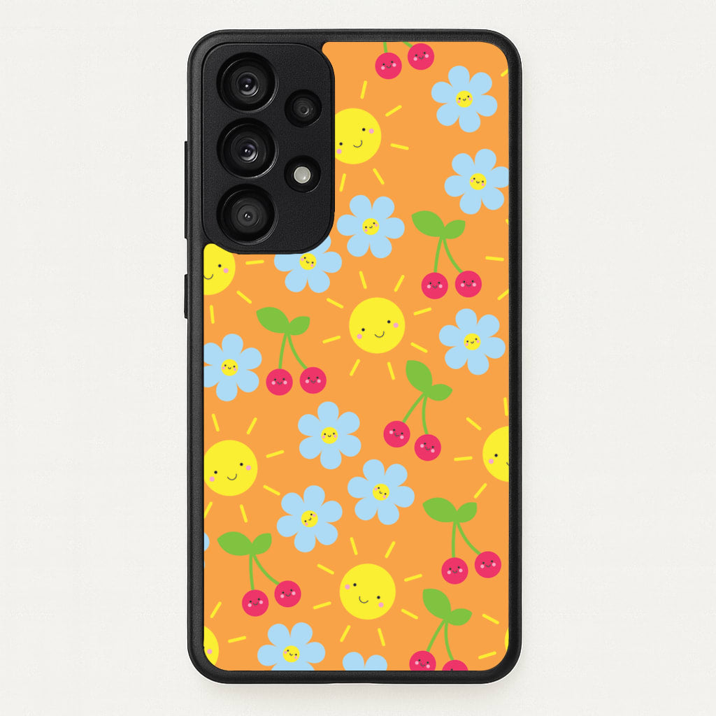 Vibey Pattern - Summer - Summer Phone Case for Galaxy A53