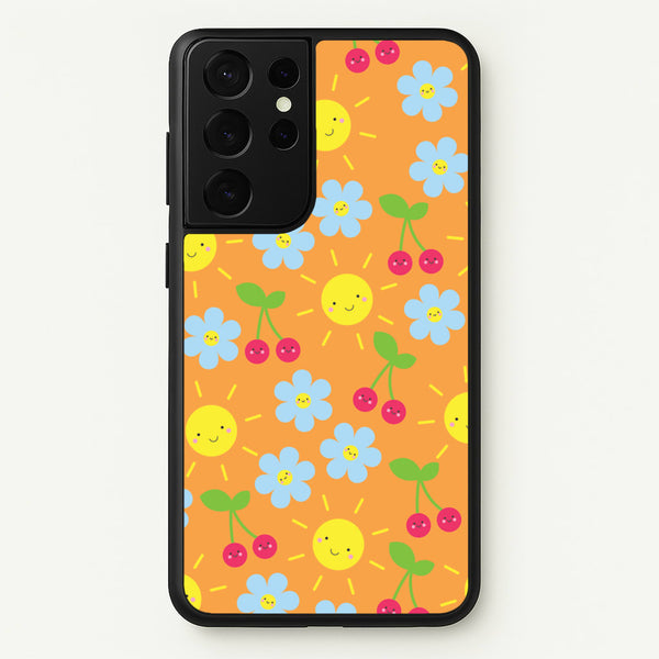 Vibey Pattern - Summer - Summer Phone Case for Galaxy S21 Ultra