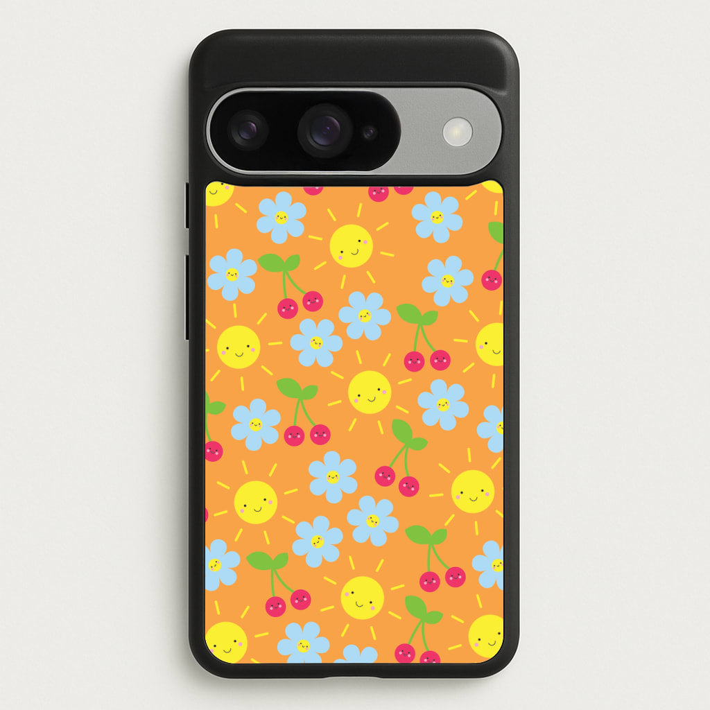 Vibey Pattern - Summer Phone Case for Google Pixel 10 / 10 Pro