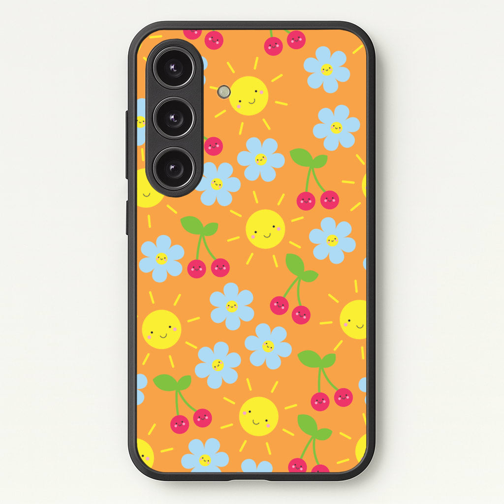 Vibey Pattern - Summer - Summer Phone Case for Galaxy S24FE