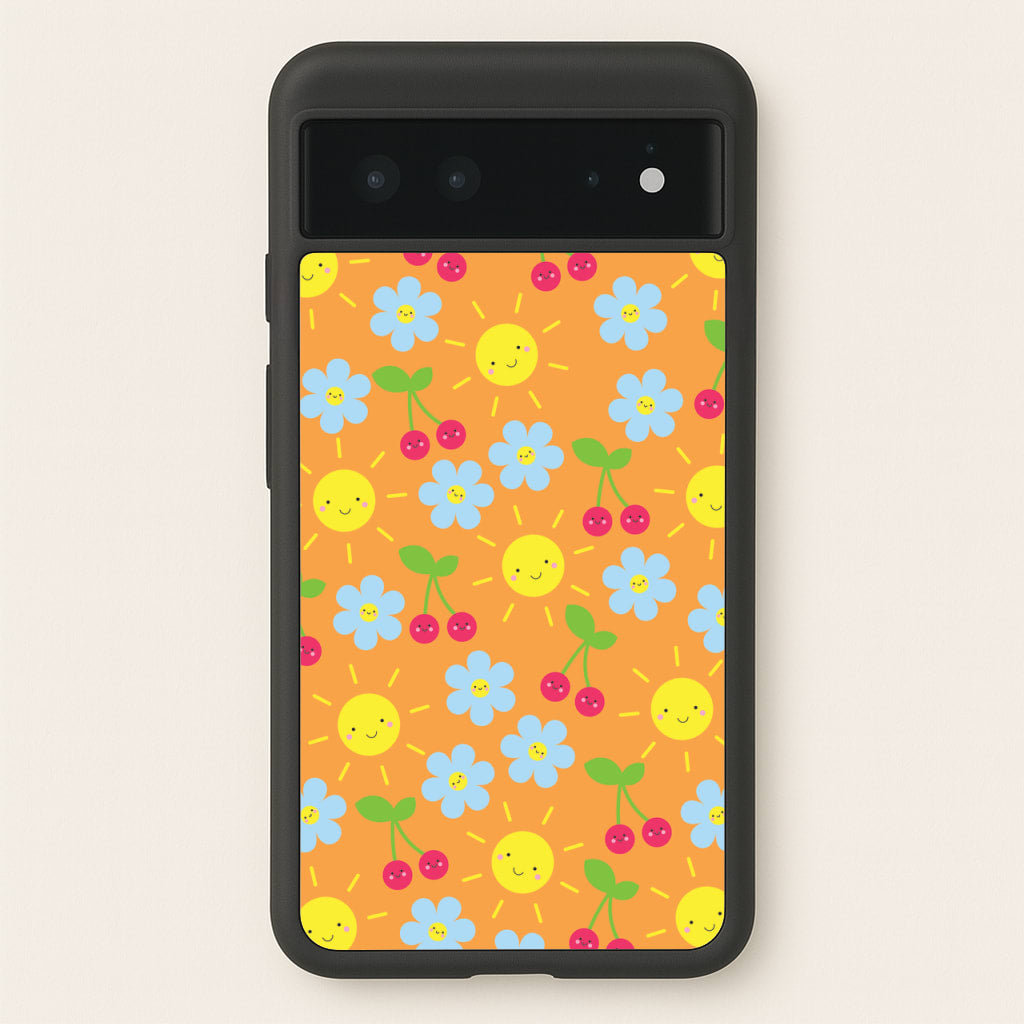 Vibey Pattern - Summer - Summer Phone Case for Google Pixel 6