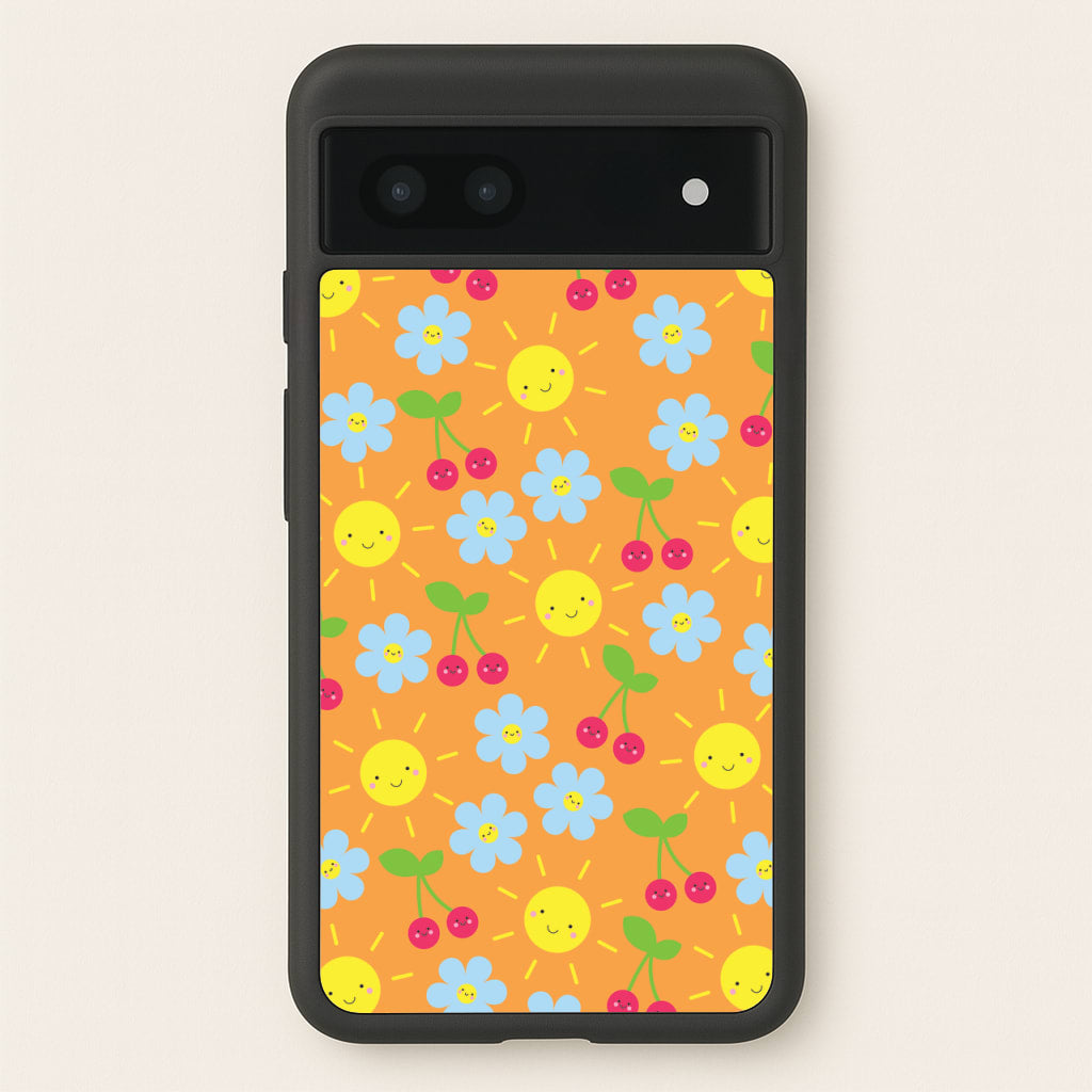 Vibey Pattern - Summer - Summer Phone Case for Google Pixel 7a