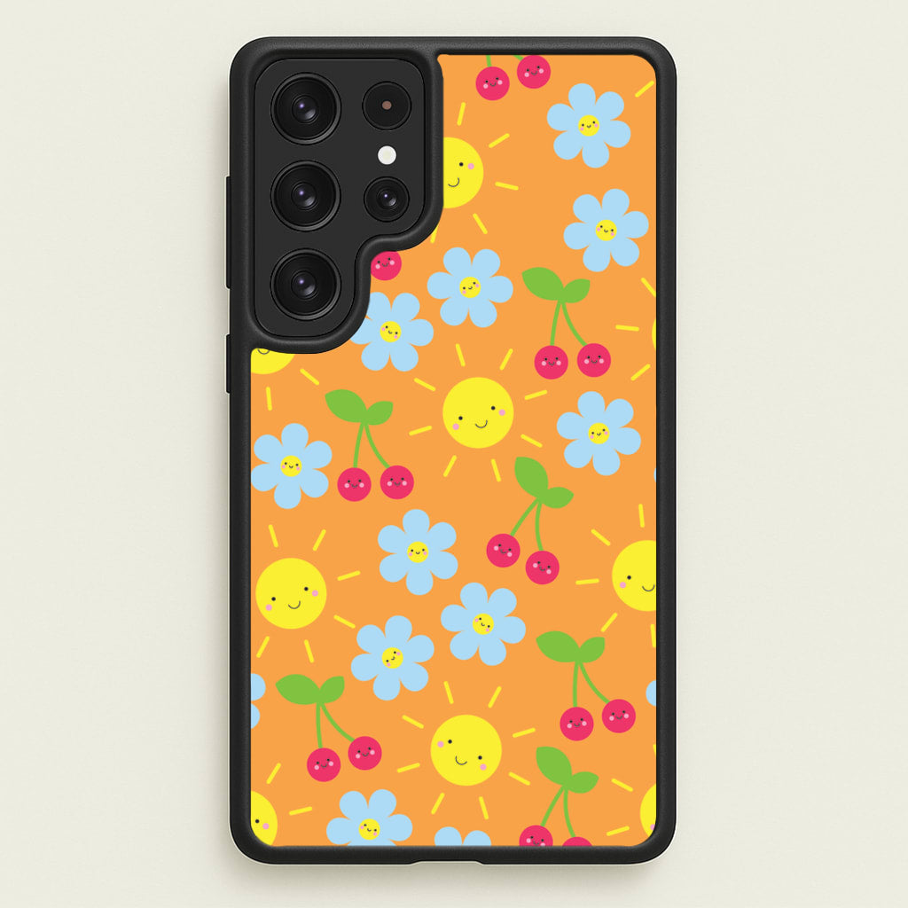 Vibey Pattern - Summer - Summer Phone Case for Galaxy S22 Ultra