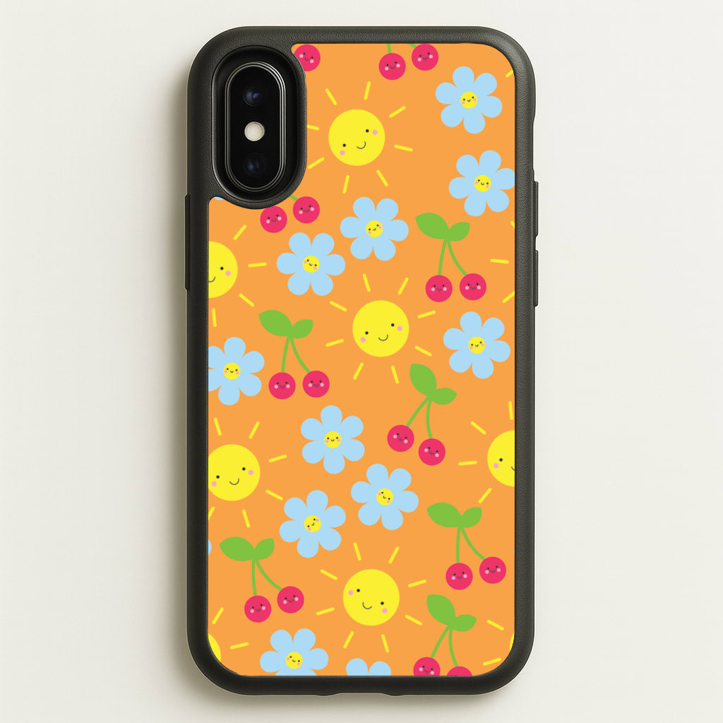 Vibey Pattern - Summer - Summer Phone Case for iPhone X / XS