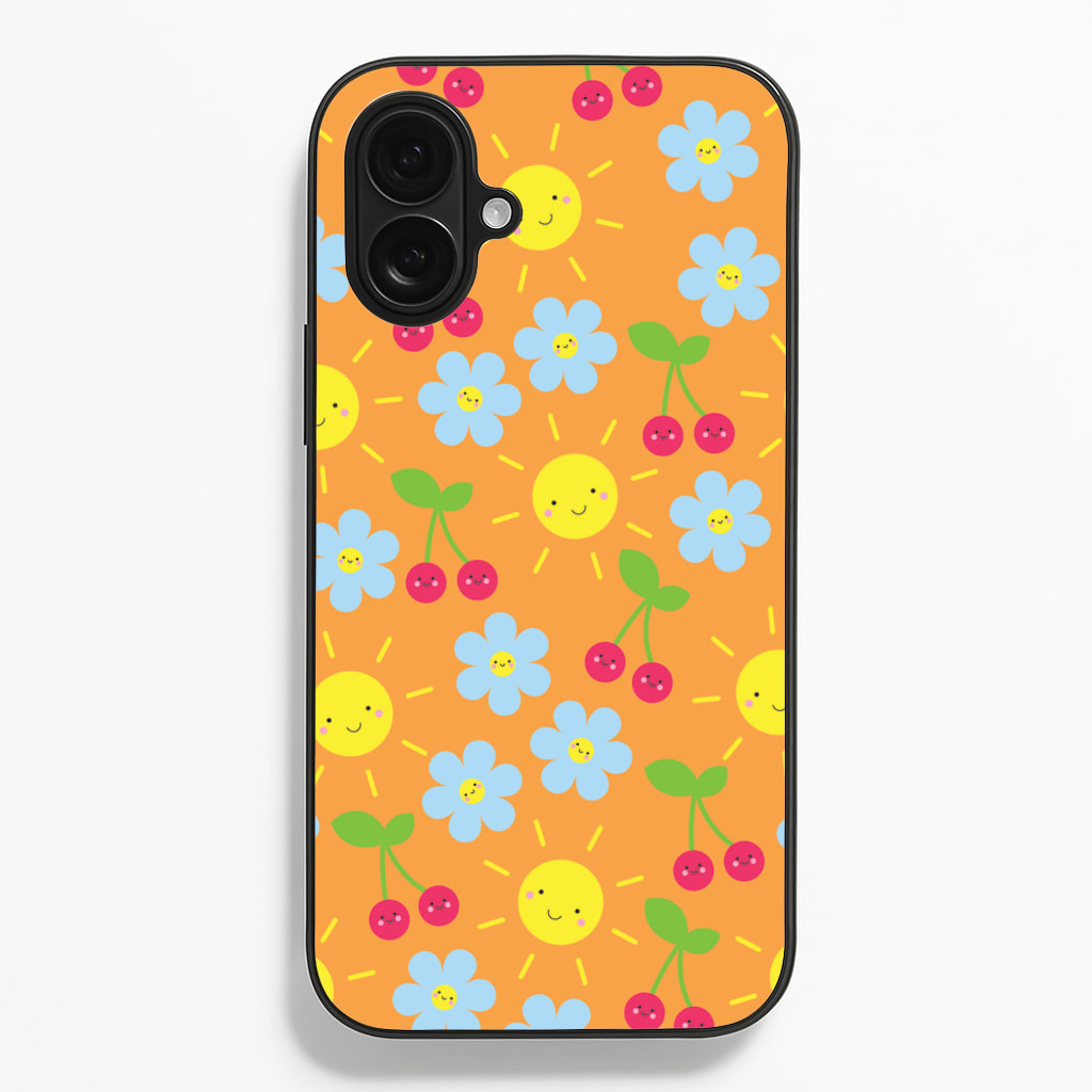 Vibey Pattern - Summer - Summer Phone Case for iPhone 16 Plus