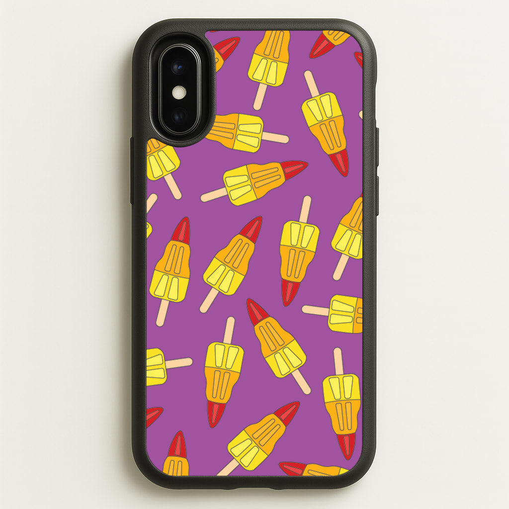 Rockets - Ice Cream Patterns - Summer Phone Case for iPhone X / XS