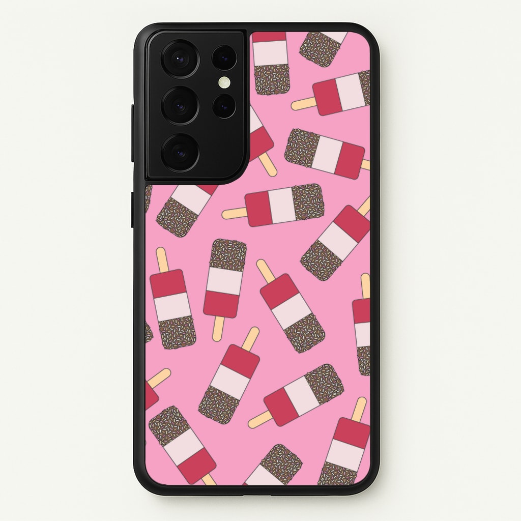 Fab - Ice Cream Patterns - Summer Phone Case for Galaxy S21 Ultra