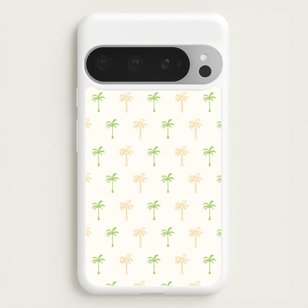 Green And Yellow Palms Pattern - Summer Phone Case for Google Pixel 9 Pro XL