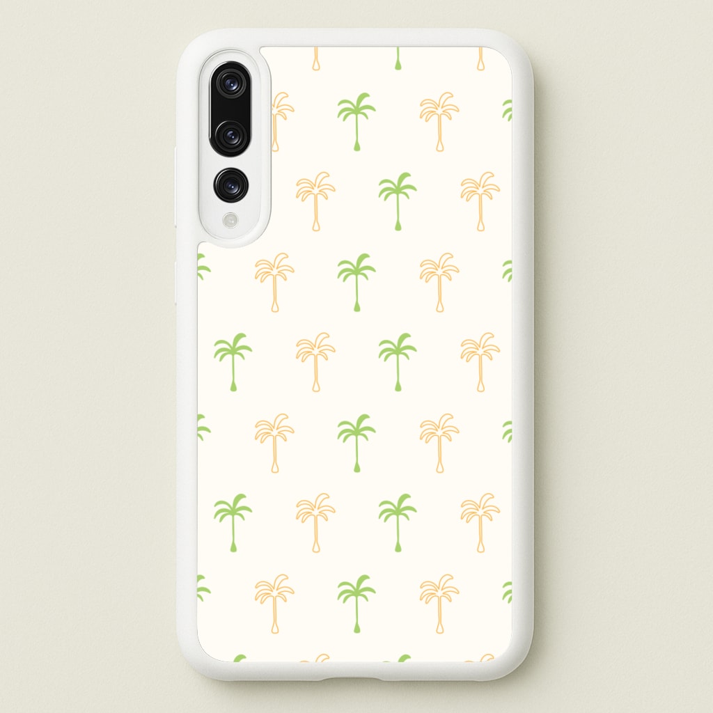 Green And Yellow Palms Pattern - Summer Phone Case for Huawei P20 Pro