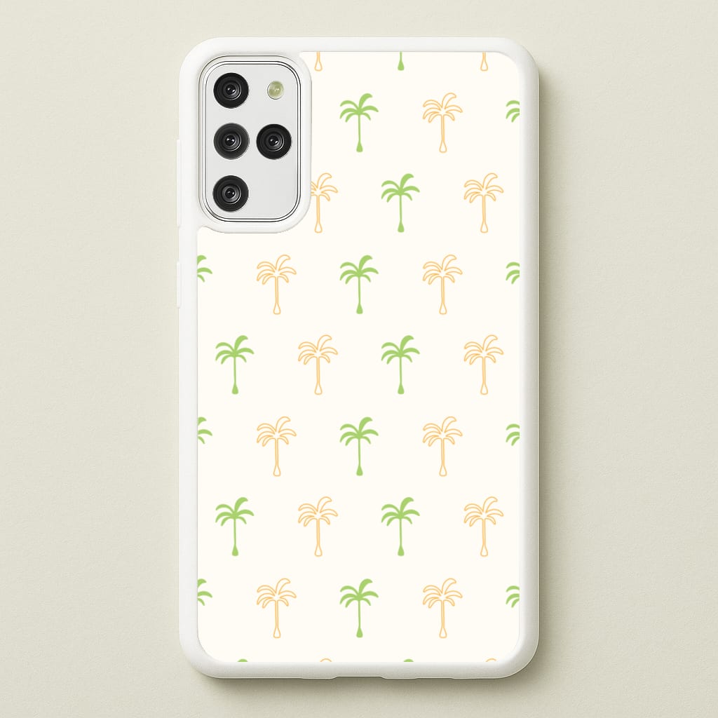 Green And Yellow Palms Pattern - Summer Phone Case for Galaxy S20 Plus