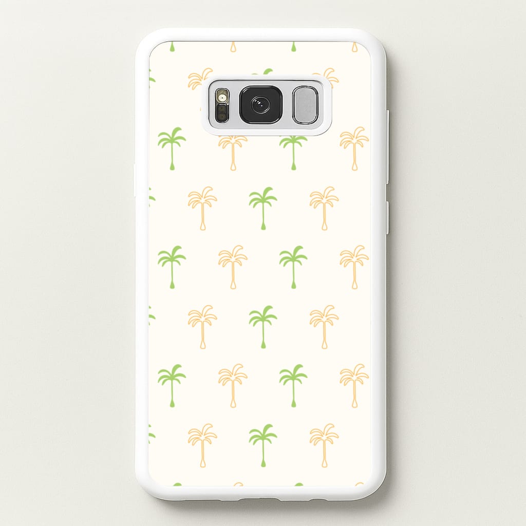 Green And Yellow Palms Pattern - Summer Phone Case for Galaxy S8 Plus