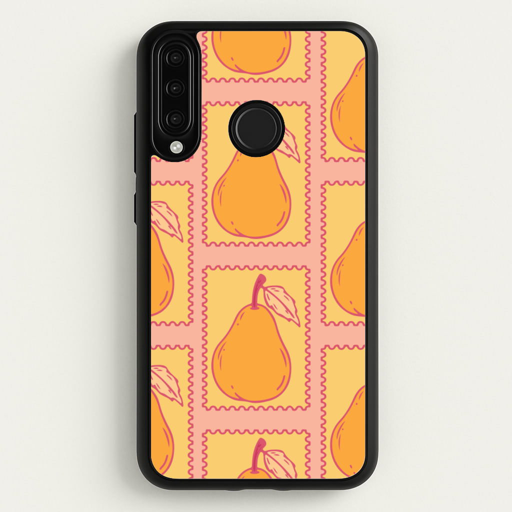 Pear Stamps Pattern - Summer Phone Case for Huawei P30 Lite