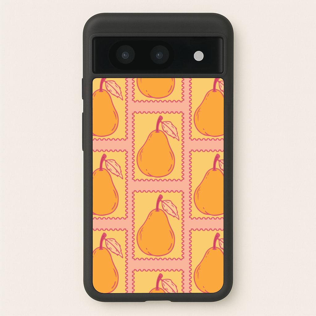 Pear Stamps Pattern - Summer Phone Case for Google Pixel 8a