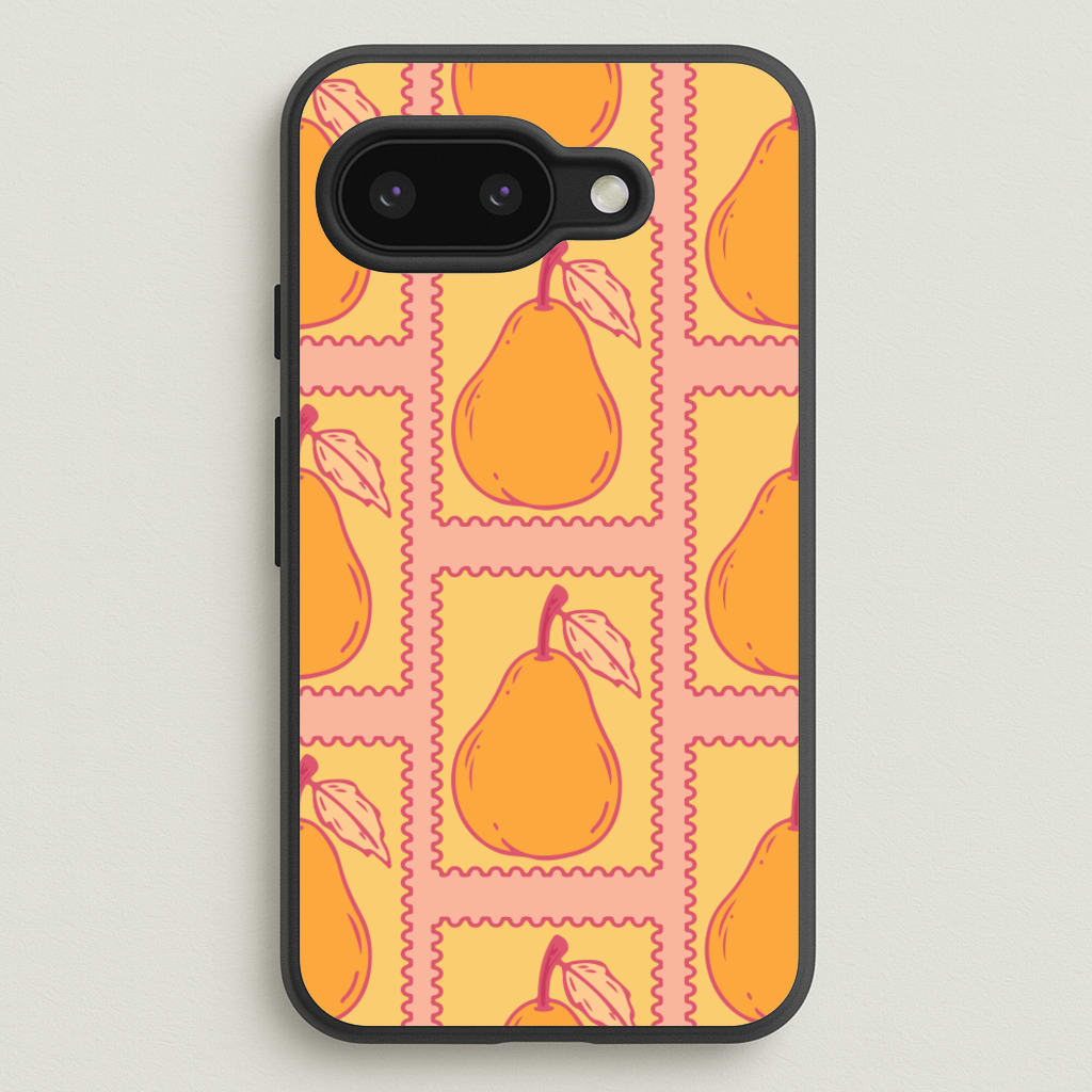 Pear Stamps Pattern - Summer Phone Case for Google Pixel 9a