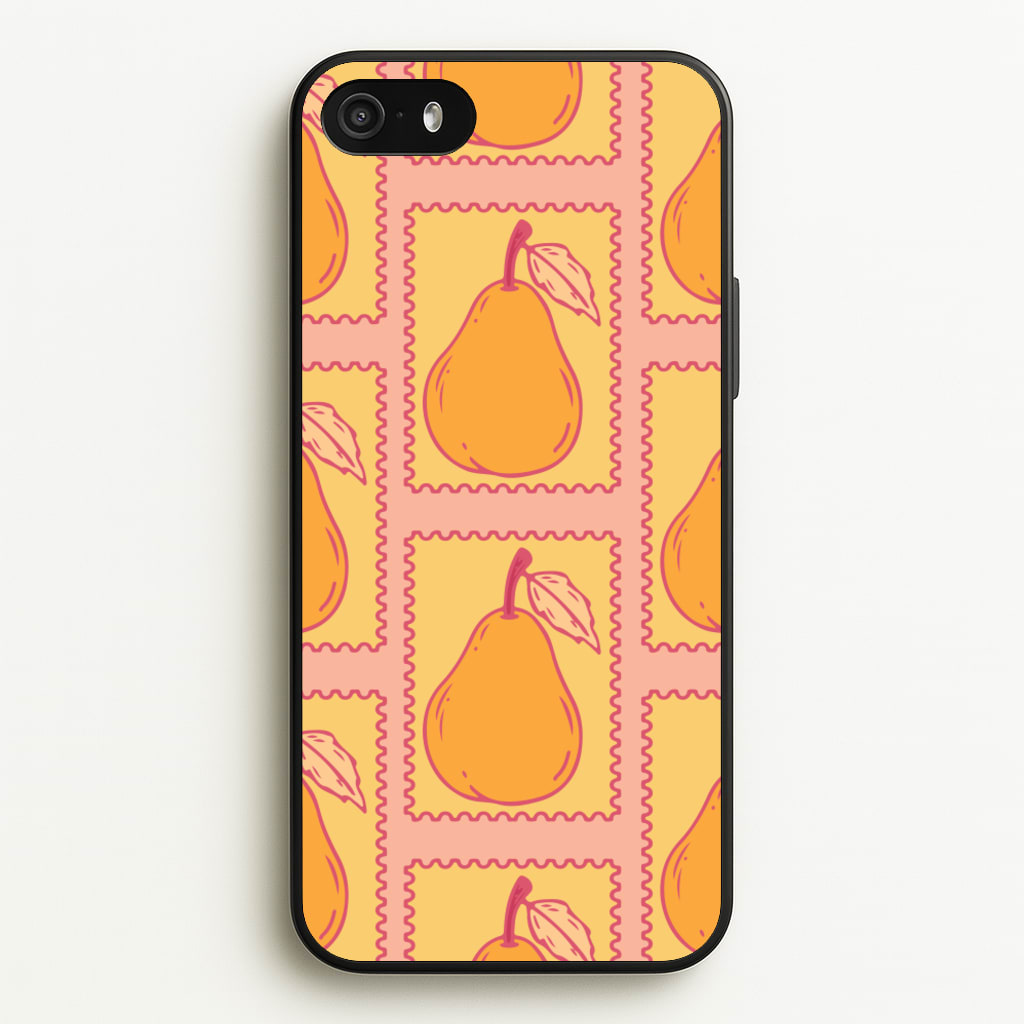 Pear Stamps Pattern - Summer Phone Case for iPhone 5 / 5s / SE 2016