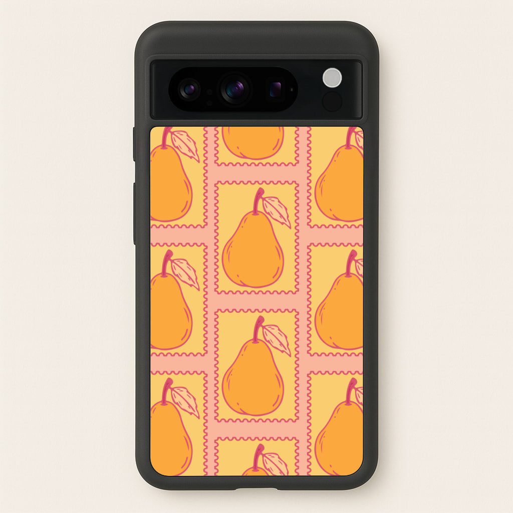 Pear Stamps Pattern - Summer Phone Case for Google Pixel 8 Pro