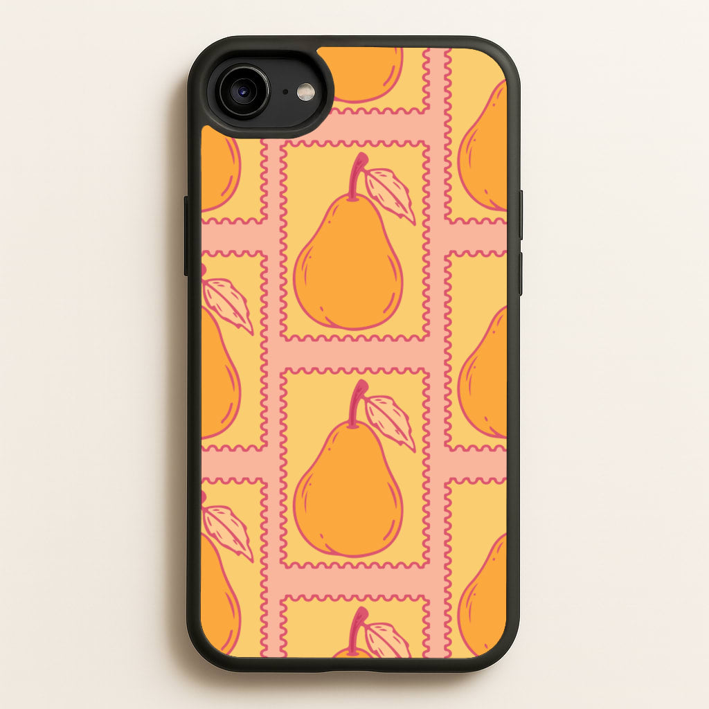 Pear Stamps Pattern - Summer Phone Case for iPhone 6 / 7 / 8 / SE