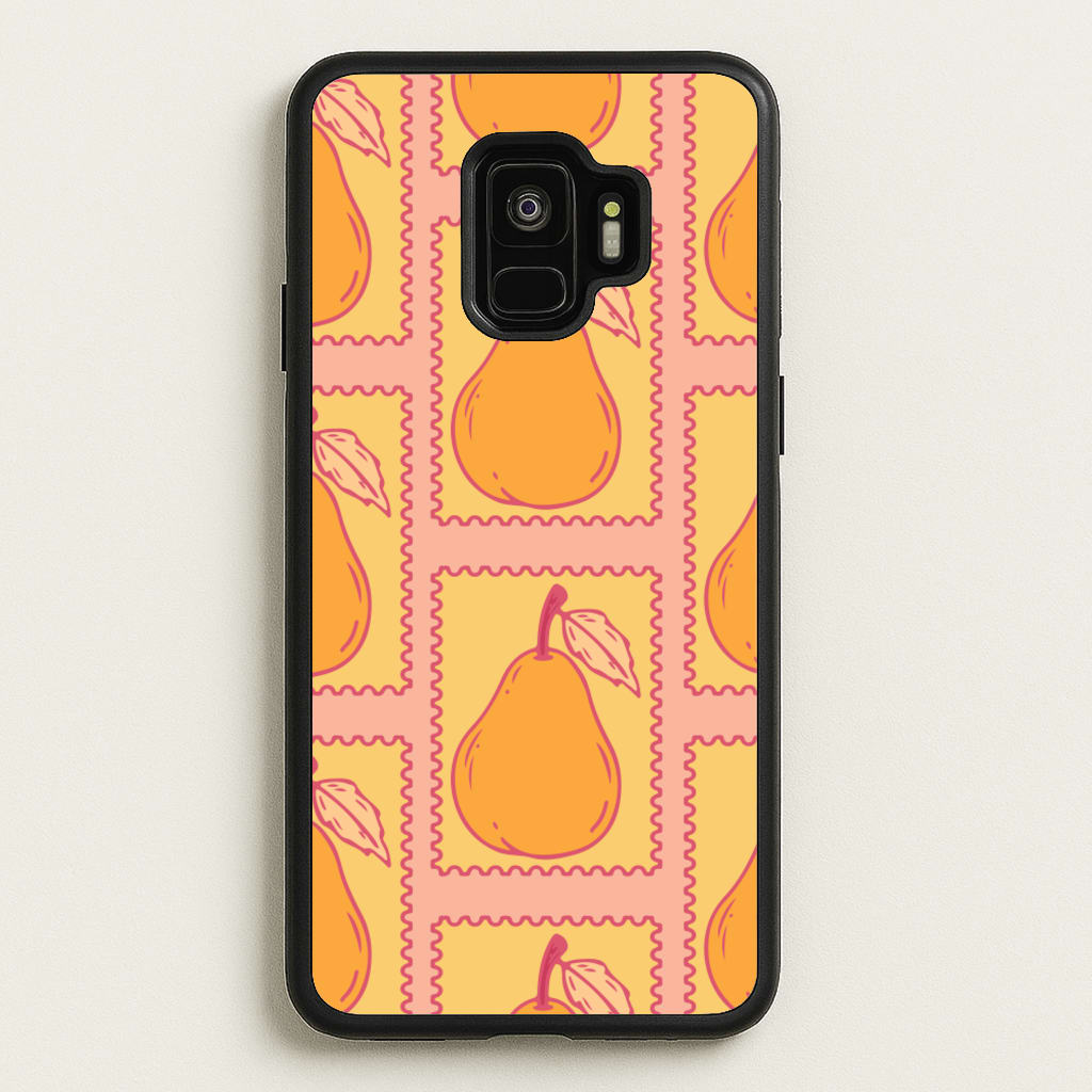 Pear Stamps Pattern - Summer Phone Case for Galaxy S9
