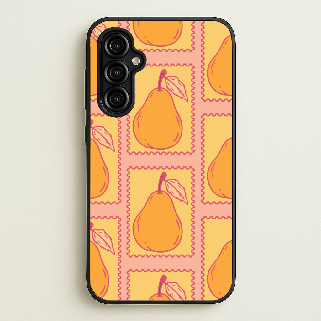 Pear Stamps Pattern - Summer Phone Case for Galaxy A54