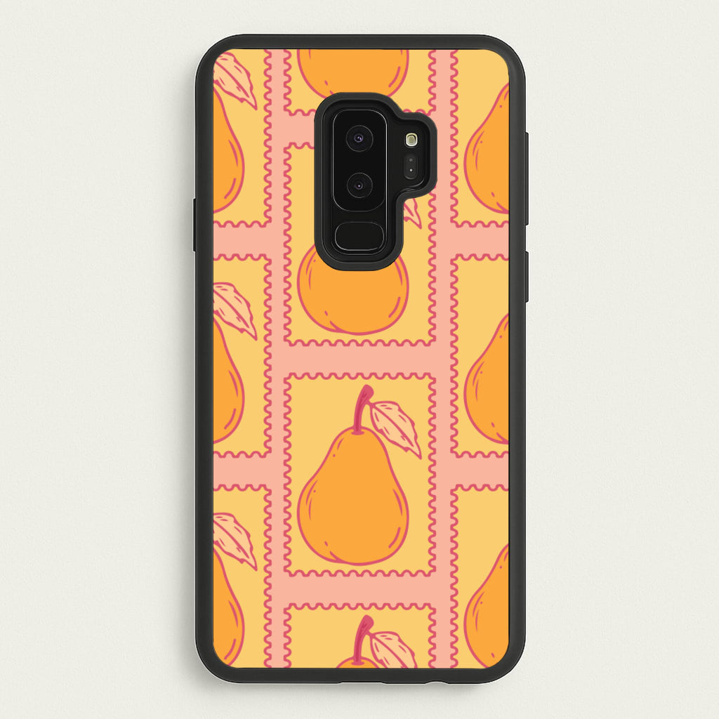 Pear Stamps Pattern - Summer Phone Case for Galaxy S9 Plus